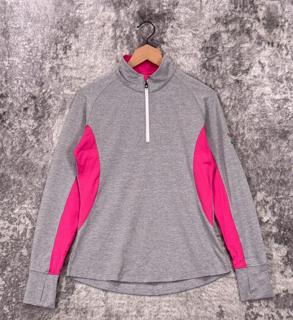 FootJoy 1/4 Zip Small Womens Mid Layer Color Block UV Protection Golf